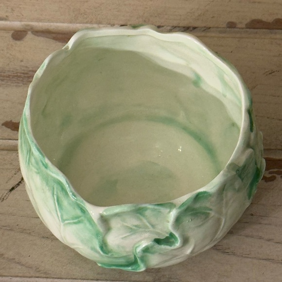 Vintage 1985 Garden Lettuce / Cabbage Leaf Bowl The Haldon Group - Picture 3 of 6